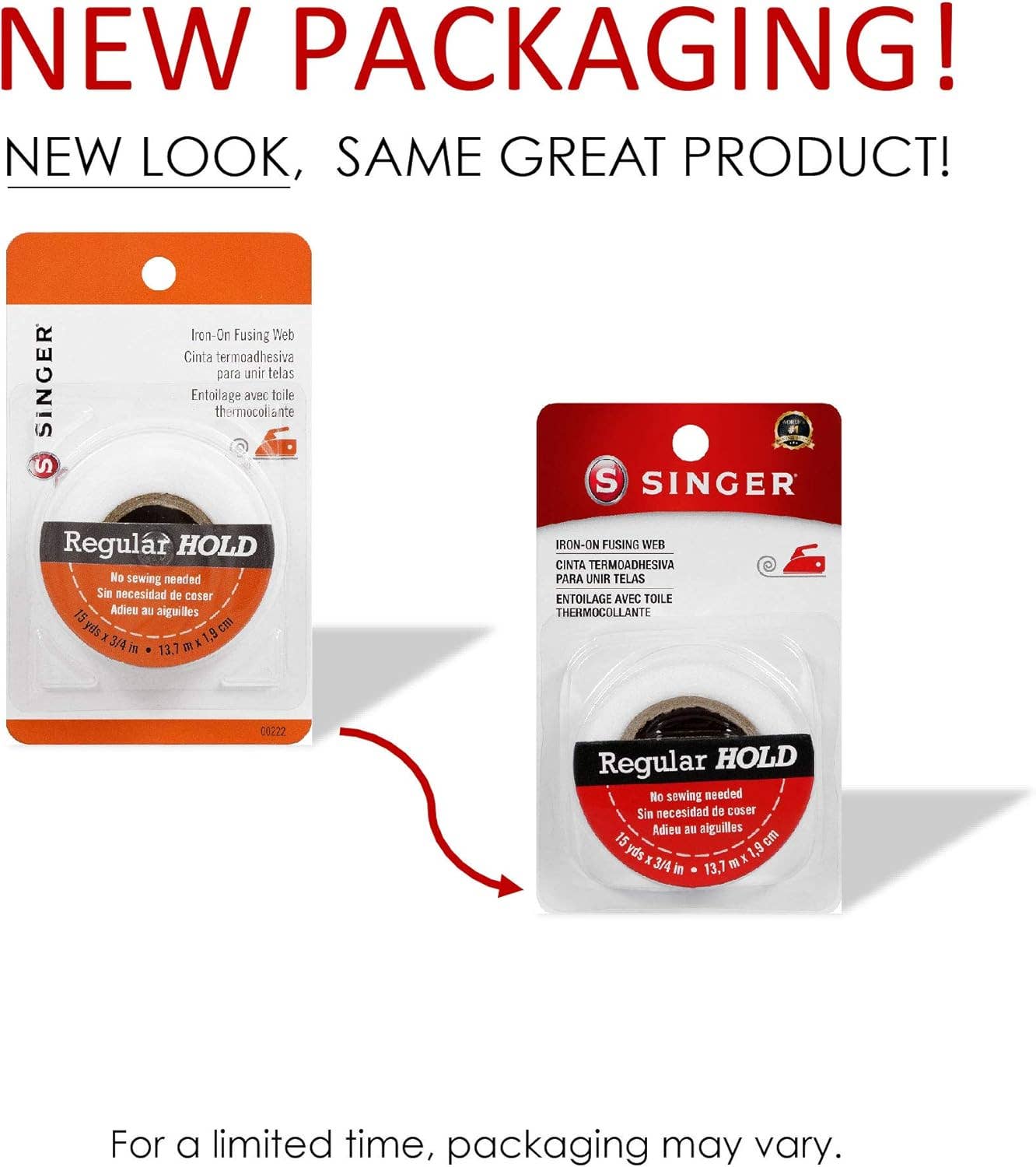 Innovarix - Vente Kits de couture - Toile de fusion thermocollante, tenue normale, 15 mètres x 3/4 po5