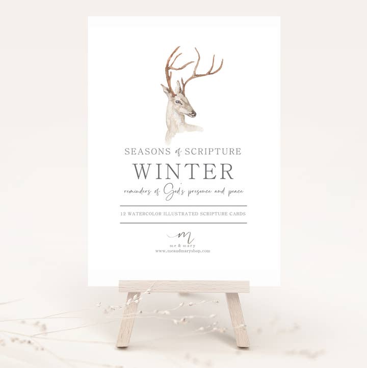 Me and Mary Shop - Wholesale Stationery/Notecard Set - Watercolor Bible Scripture Cards – WINTER0