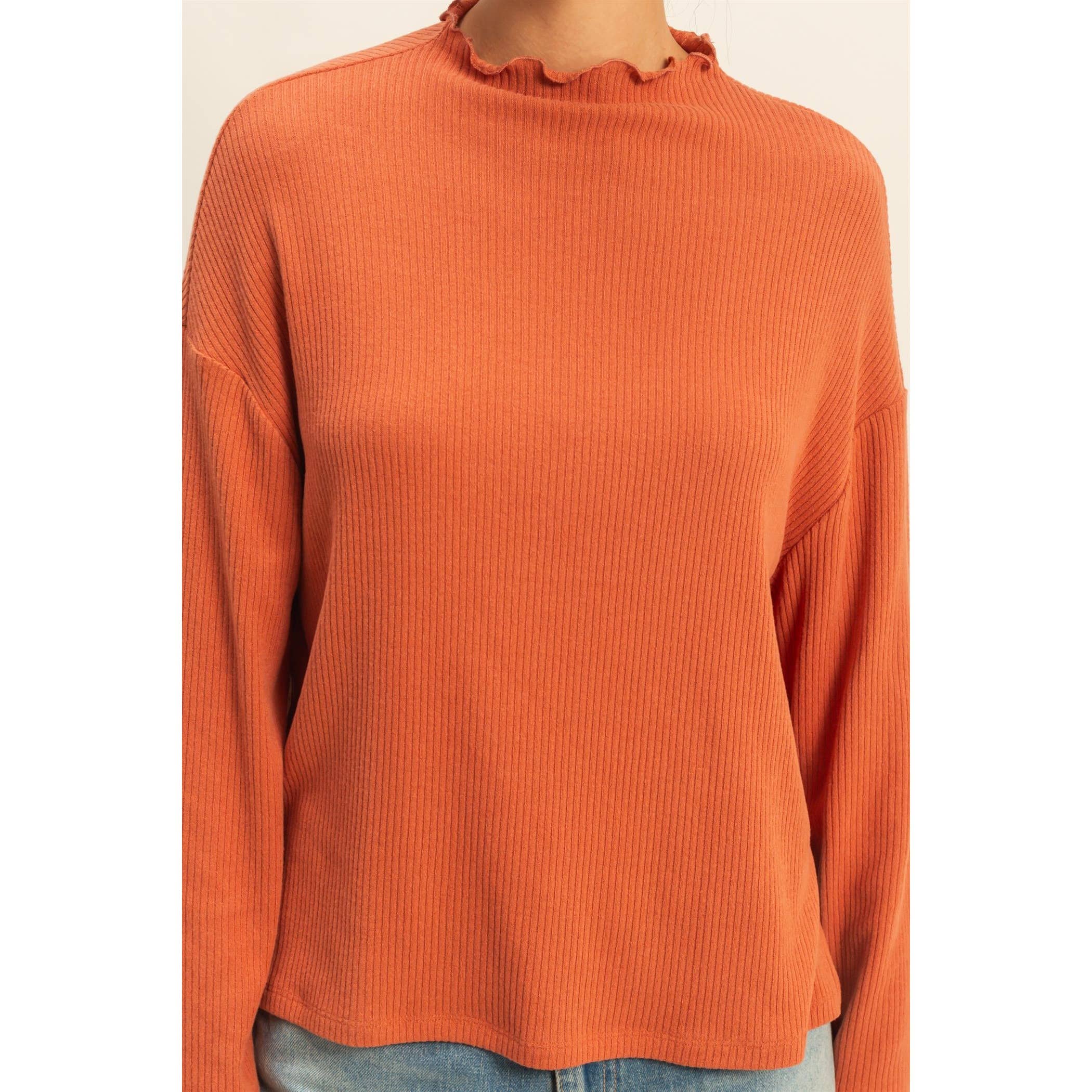 HYFVE - Wholesale Shirt - Women's - Oversized High Neck Top With Side Slit11