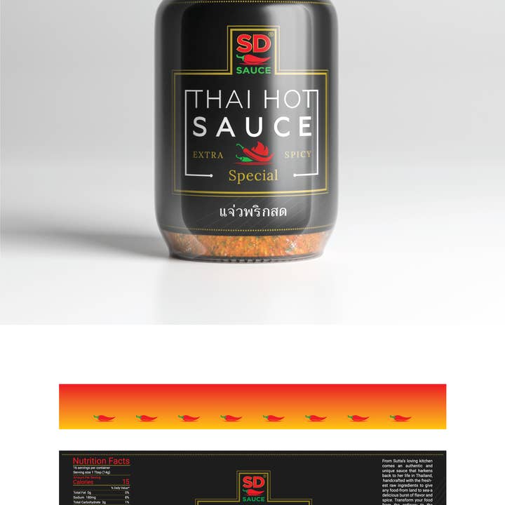 SDSAUCE, LLC - Wholesale Hot Sauce - Thai Hot Sauce (Special Spread Extra Spicy)