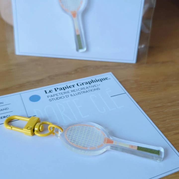 A raquete - Porta-chaves por atacado de LE PAPIER GRAPHIQUE