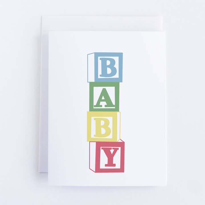 Neutral Baby Shower Greeting Card | Card for New Baby for wholesale by ECLetters