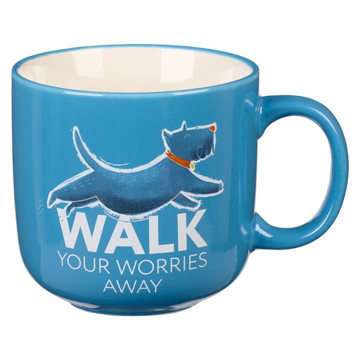 Ceramic Mug Walk Your Worries Away for wholesale by Christian Art Gifts