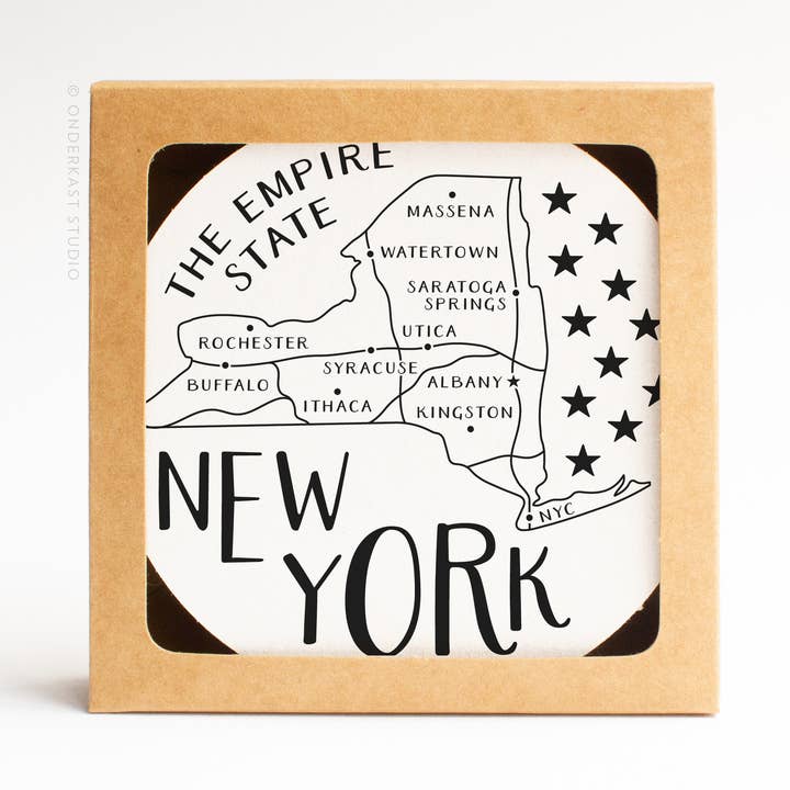 Conjunto de porta-copos do estado de Nova York por atacado de Easyhand Goods – formerly Onderkast