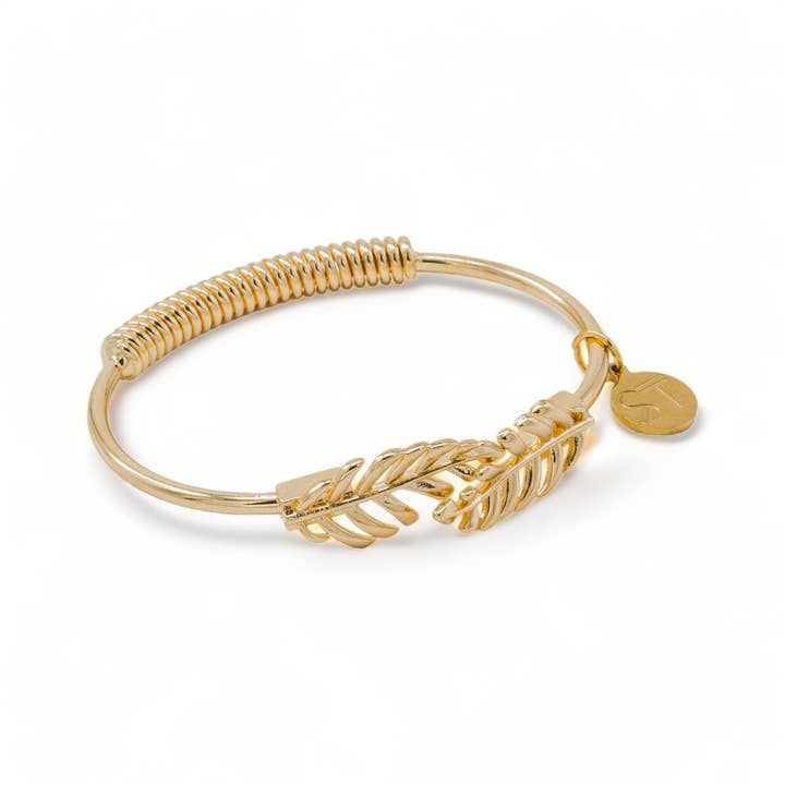 Gold Laurel Leaf Bracelet for wholesale by Skyscrapers and Trees