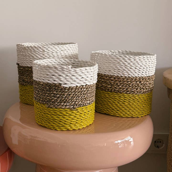 Uma Cantik - Wholesale Basket - Cesto Asmara Amarelo0