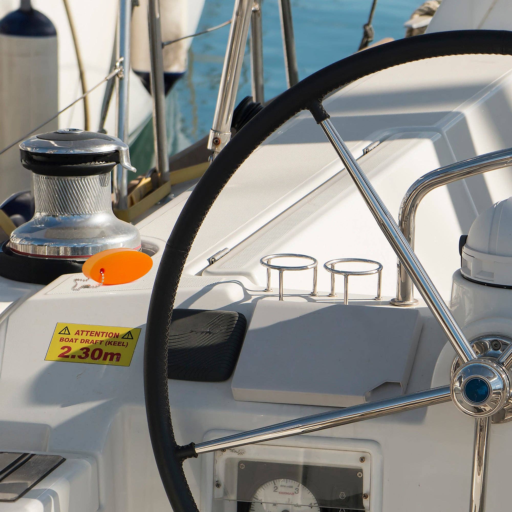 Kurated Korner - Wholesale Keychain - Unisex - Cornucopia Orange Foam Floating Key Chain (2pk)6