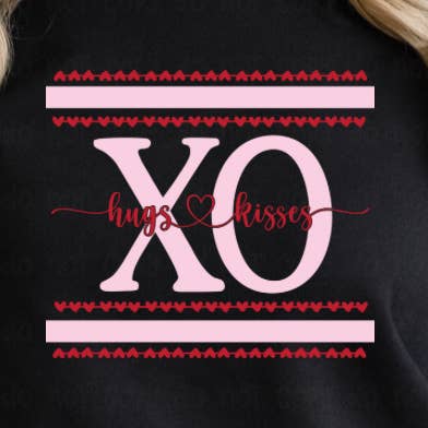 Sassy and Sublime - Wholesale Sublimation Transfer - XO Hugs and Kisses TRANSFER0