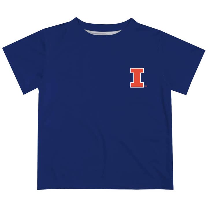 Vive La Fete - Wholesale Screen Printed T-Shirt - Kids - Illinois Fighting Illini Hand Sketched Impressions T-Shirt