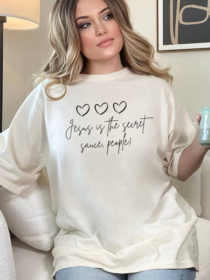 Jesus er den hemmelige sauce, mennesker! for engroshandel hos Whispering Expressions