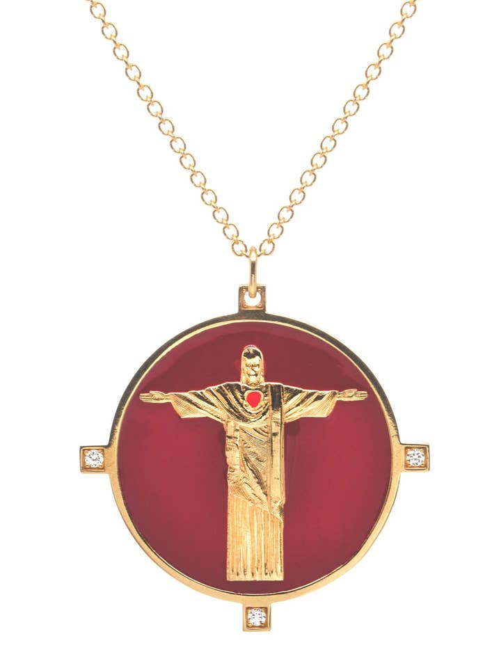 Corcovado Rød Halskæde for engroshandel hos THAIS BERNARDES GIOIELLI