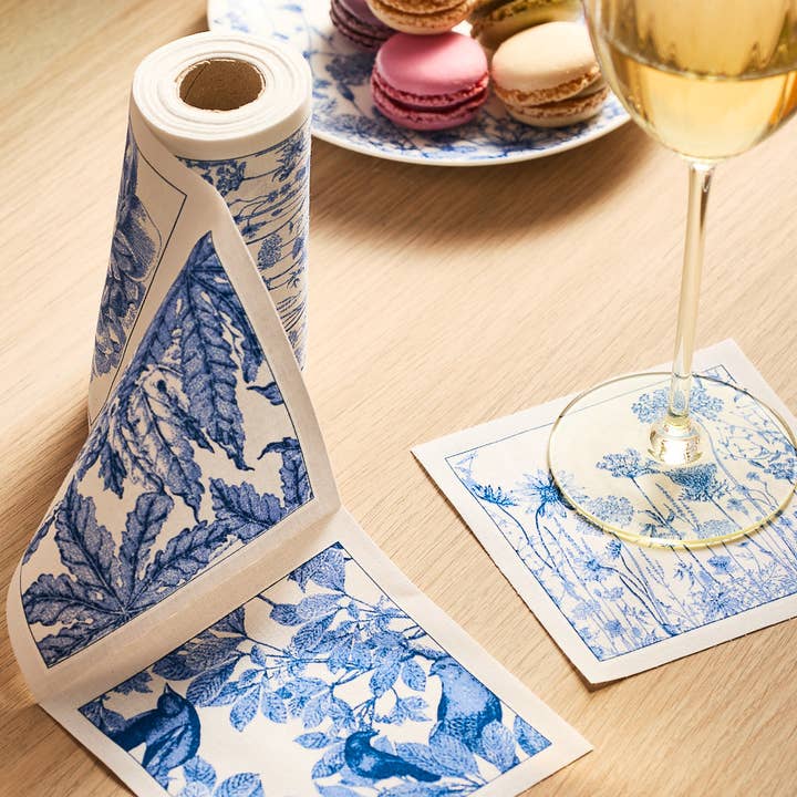 Caskata - Wholesale Disposable Napkin - Botanicals Cocktail Napkin Roll3