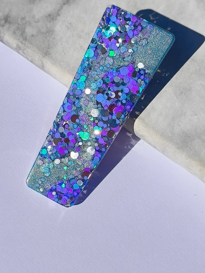 Presilha de cabelo larga de resina por atacado de Gleebee