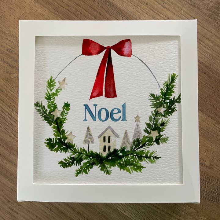 Julkrans julkort, julkortspaket, set för wholesale av And Hope Designs - Cards, Stickers & Stationery