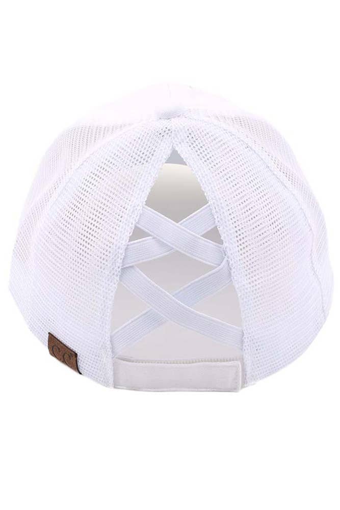 Hana - Wholesale Ponytail Cap - Women's - C.C Aloha Beaches Patch Distressed Pony Cap11