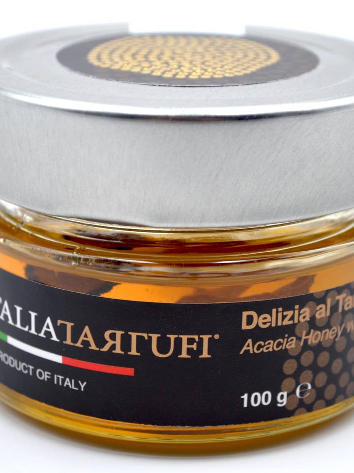 Italia Tartufi - Acacia Honey with Truffles 3.52 oz (100 gm) Product of Italy for wholesale by Duke's Gourmet