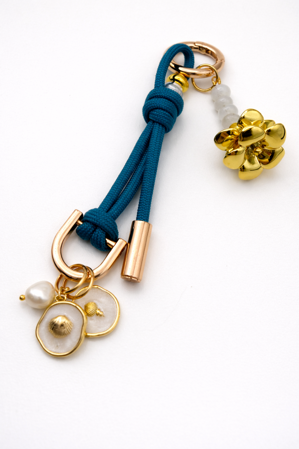 Leo & Lei - Wholesale Purse/Bag Accessory - Women's - Leo Charm – Bag & Accessory Charm (Teal, Plumeria)1