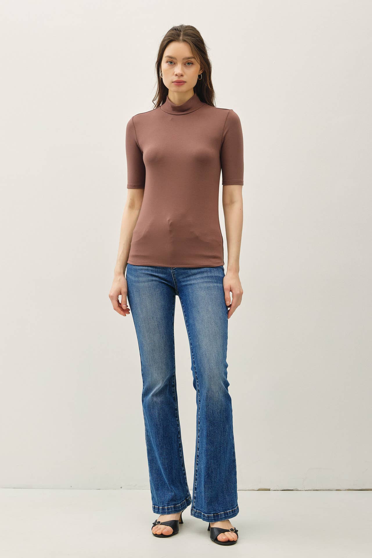 Be Cool - Vente Haut en maille – femme - HAUT EN MAILLE À COL MONTANT À MANCHES COURTES21