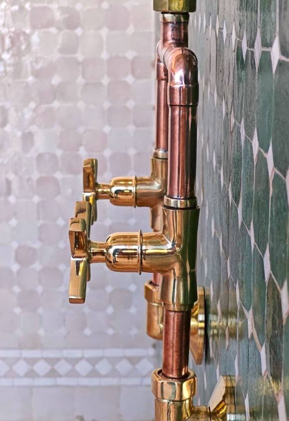 Terracotta Design LTD – Engroshandel Brusehoved – Marokkansk Premium Messingbruser med Håndbruser og Brusehoved3