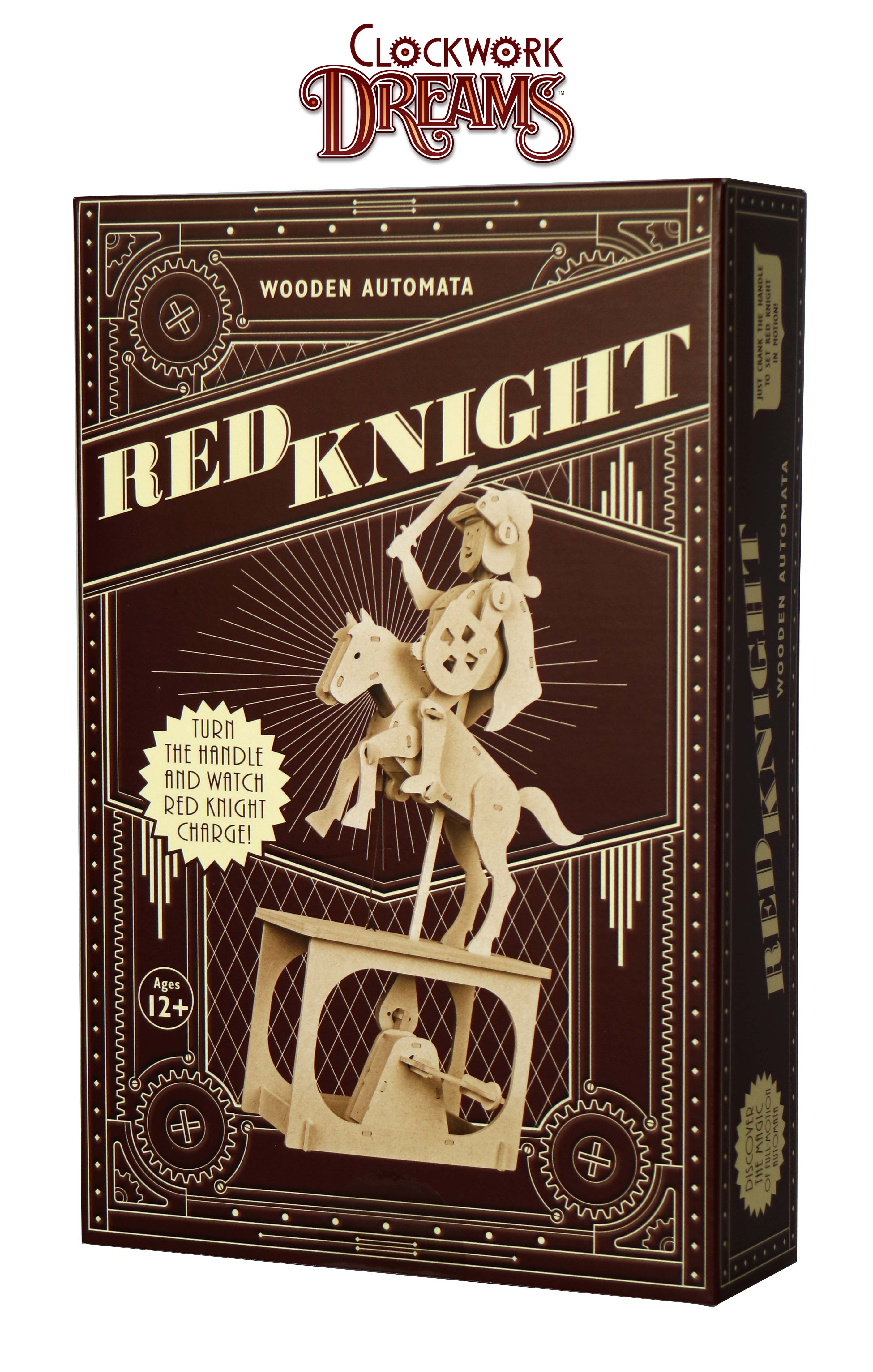 The Lazy Dog & Co. - Wholesale Wood Toy - Kids - Clockwork Dreams Natural Wood - Red Knight - Holiday Sale!1