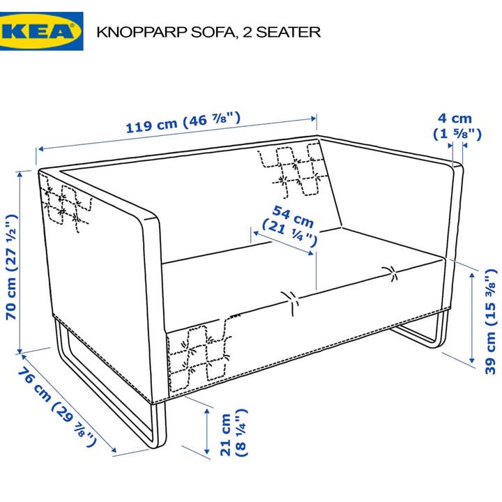 REMOVED BRAND – wholesale Överdrag till stol/soffa – Massivt vitt europeiskt linneskydd, kompatibelt med IKEA KNOPPARP3