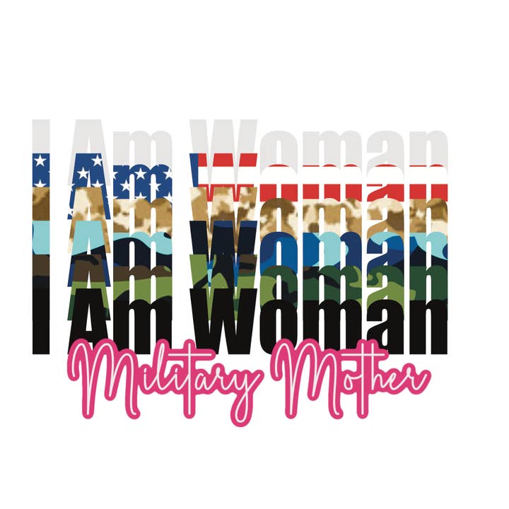 Ich bin eine Frau Militärmutter für den Großhandel von Misty Anthony Designs