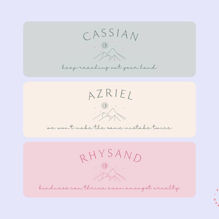 Una corte de espinas y rosas - Marcadores para venta al por mayor de Paperback Fable & Co.