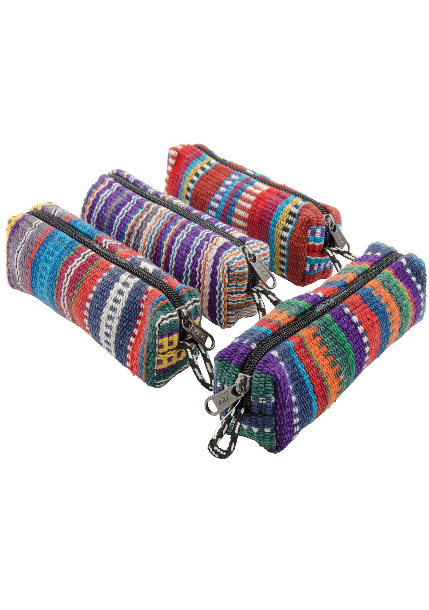 Namaste - Venta al por mayor Estuche para lápices - Estuche para lápices o bolsa de maquillaje de algodón a rayas