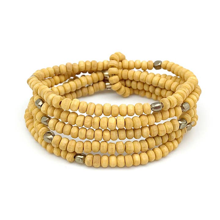 Sachi kromatiska nyanser - gul flerradiga armband för wholesale av Anju Jewelry