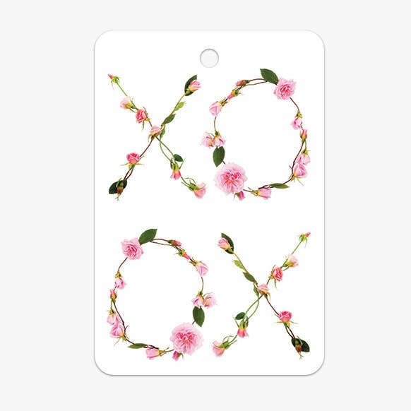 Rose Kisses - Floral Gift Tag for wholesale by petal & pins