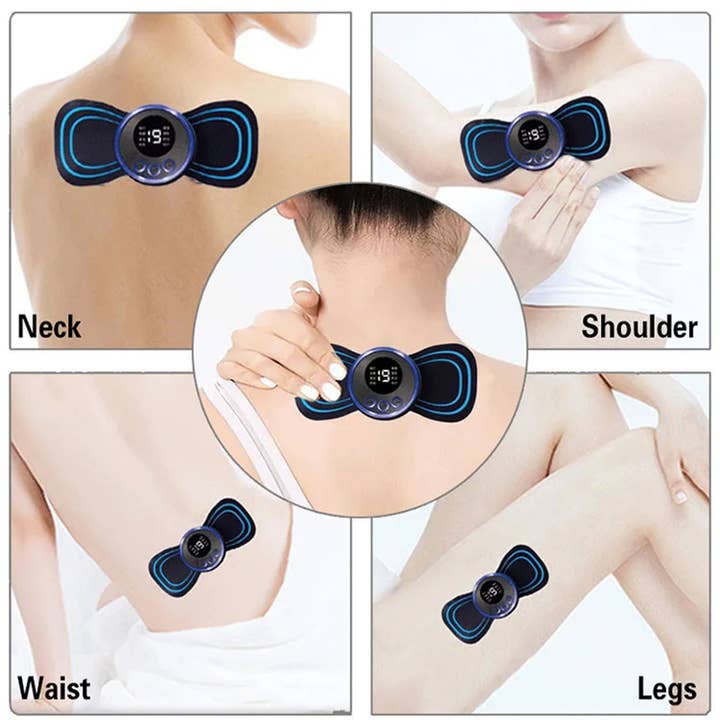 GulleeGadgets - Vente Appareils de massage - Masseur de nuque et dos EMS à chargement portable, en vrac3