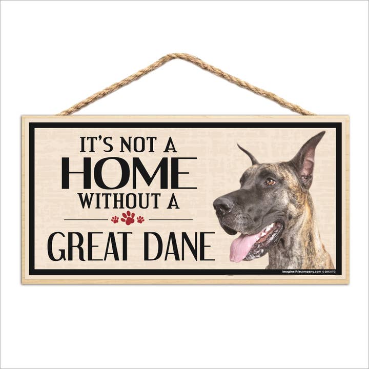 Não é uma casa sem um grande signo dinamarquês de madeira por atacado de Imagine This Company