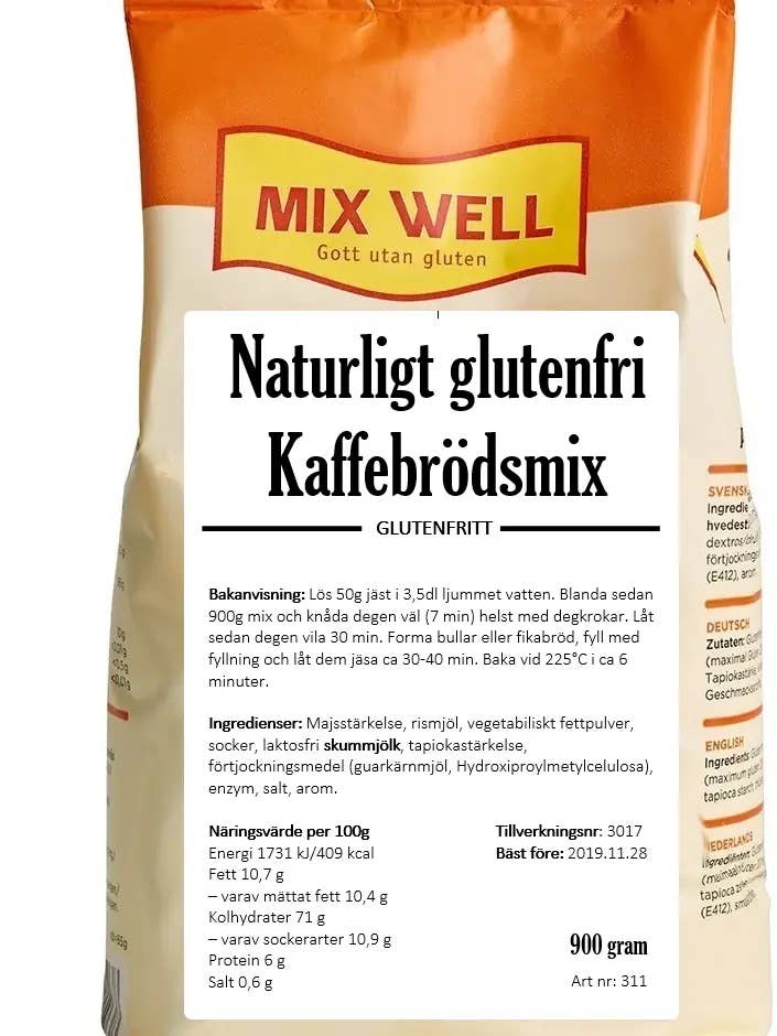 311 Natural Gluten Free Coffee Bread Mix for wholesale by MixWell