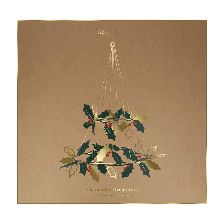 Meri Meri – wholesale Christmas decoration – Holly Chandelier3
