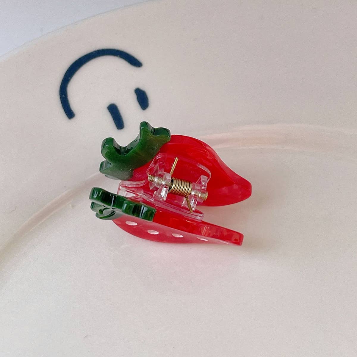 ACCITY - Wholesale Hair Clip - Women's - Mini Fruit Hair Claws, Strawberry & Lemon Clips_CWAHA133113