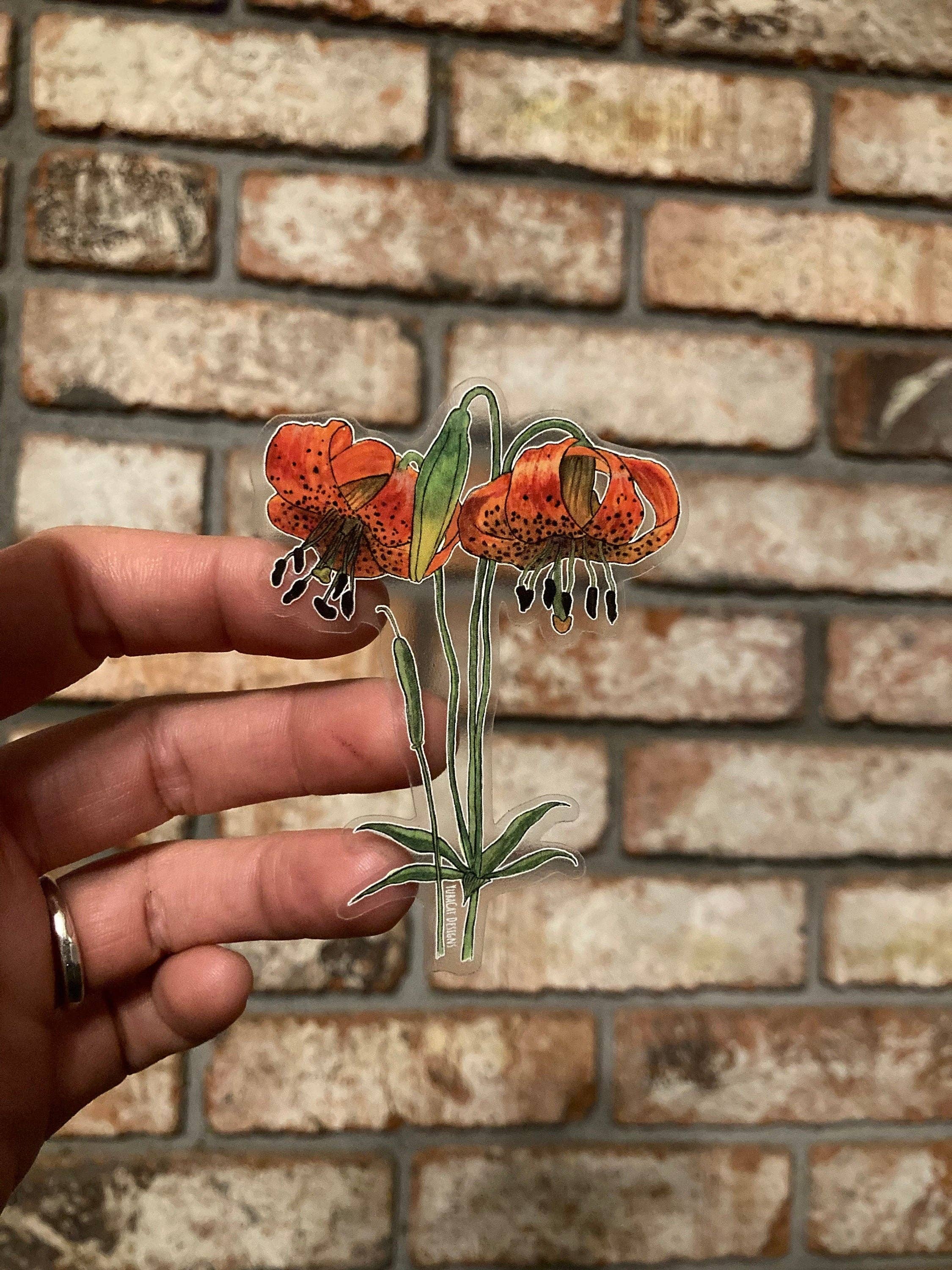 YubaCat Designs - Wholesale Sticker - Tiger Lily sticker2