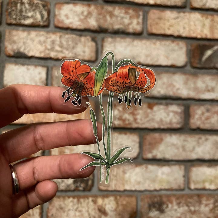 YubaCat Designs - Wholesale Sticker - Tiger Lily sticker2