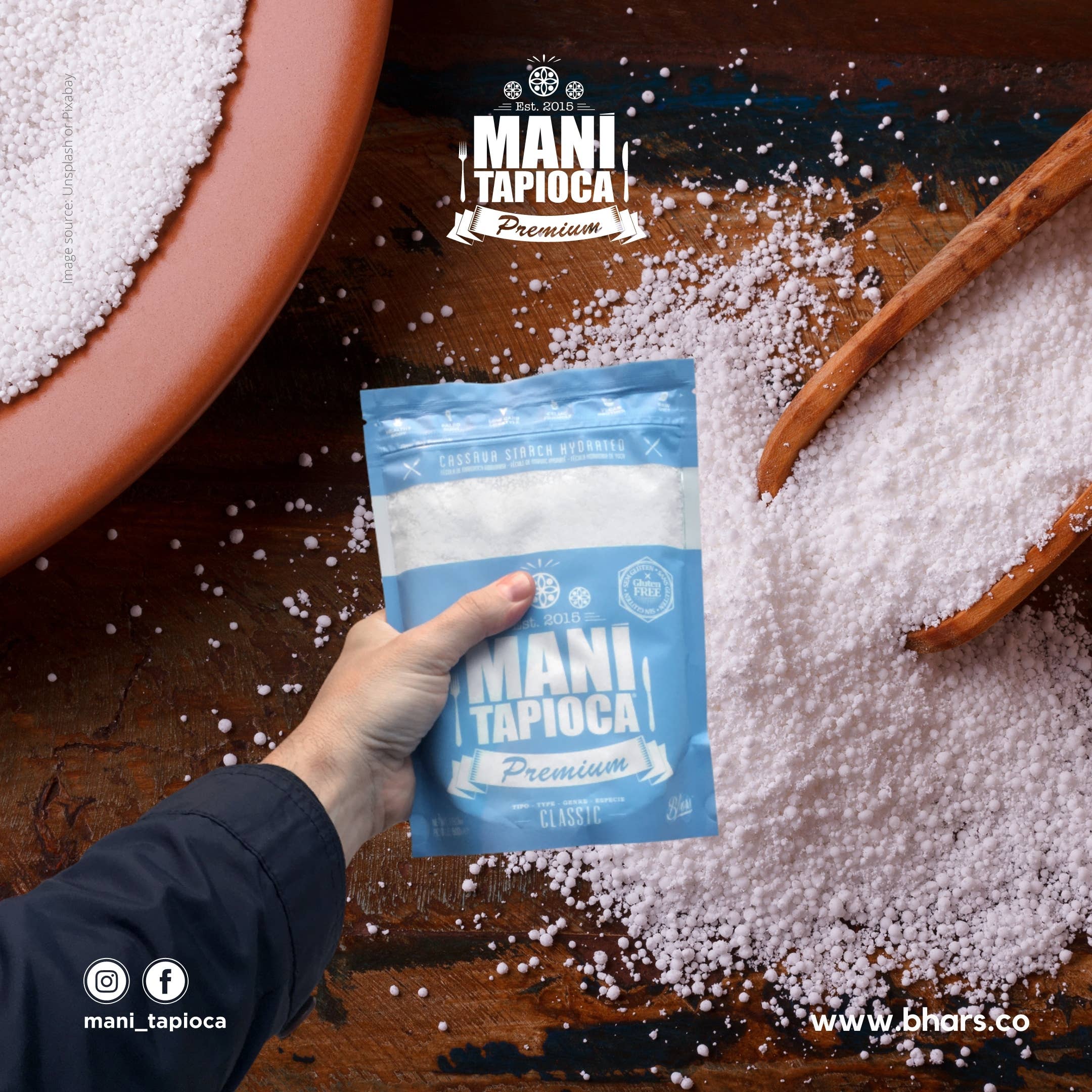 Bhars Foods - Wholesale Bread Mix - Mani Tapioca - Hydrated Cassava Starch - 500g4