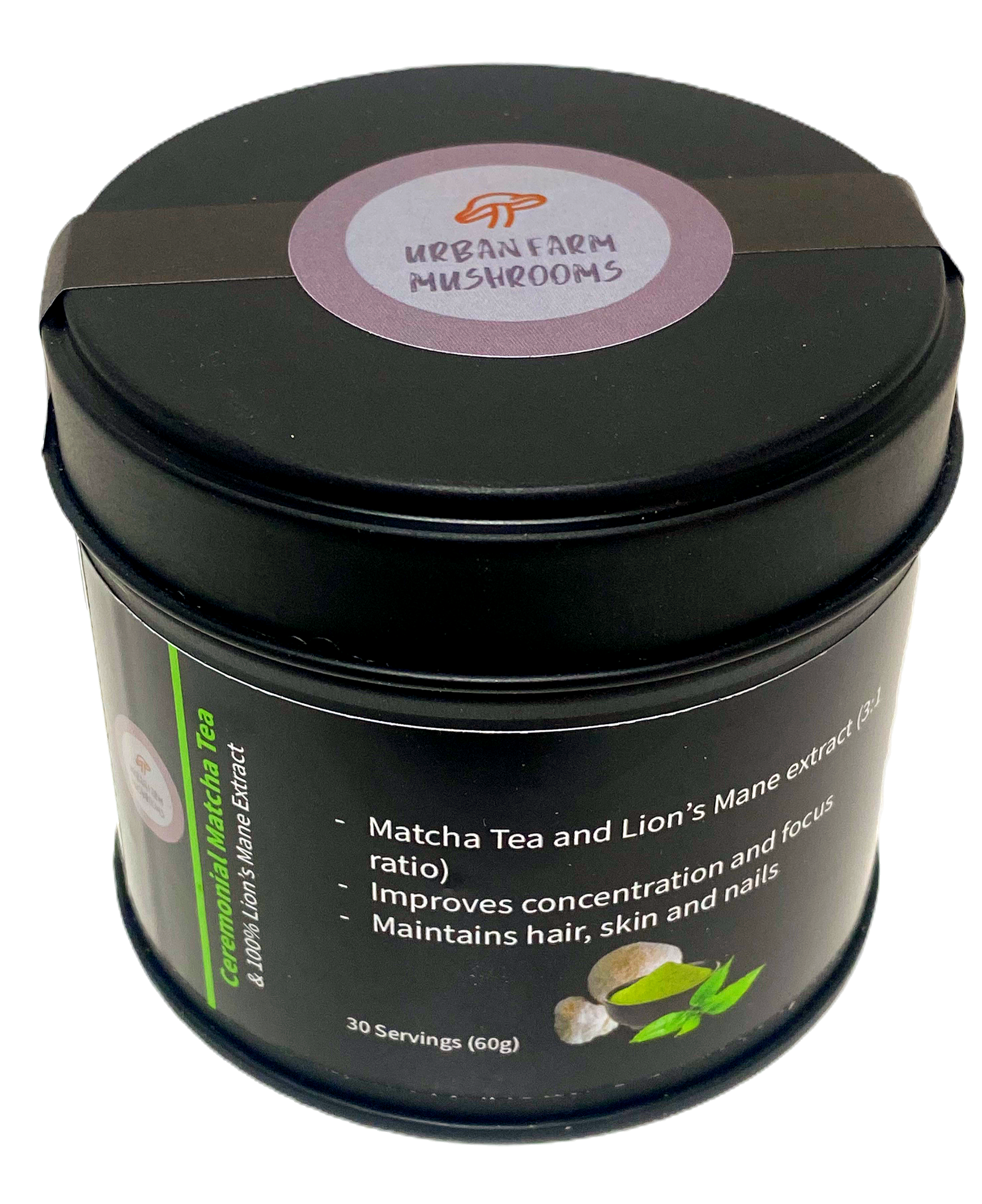 Urban Farm Mushrooms – wholesale Health/detox tea – Ceremonial Matcha & Lions Mane Tea1