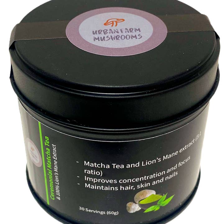 Urban Farm Mushrooms – wholesale Health/detox tea – Ceremonial Matcha & Lions Mane Tea1
