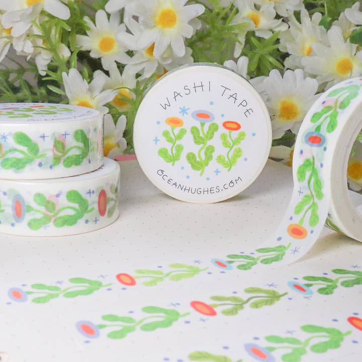 Nastro Washi Flower Trail per la vendita all'ingrosso da parte di Ocean Hughes