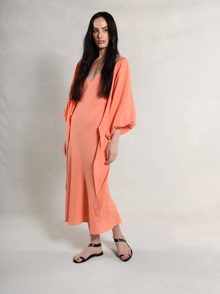 Candace Slip Dress & Wrap Top : Melon for wholesale by JULIE HARRAH