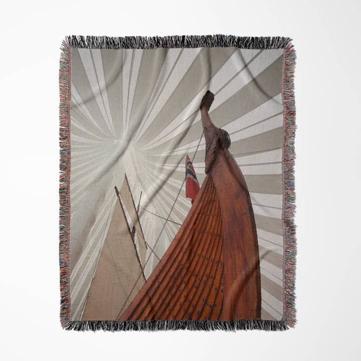3dRose - Wholesale Throw Blanket - 3dRose, USA, Minnesota, Moorhead, Heritage Hejmkomst, Viking ship replica., Blanket0