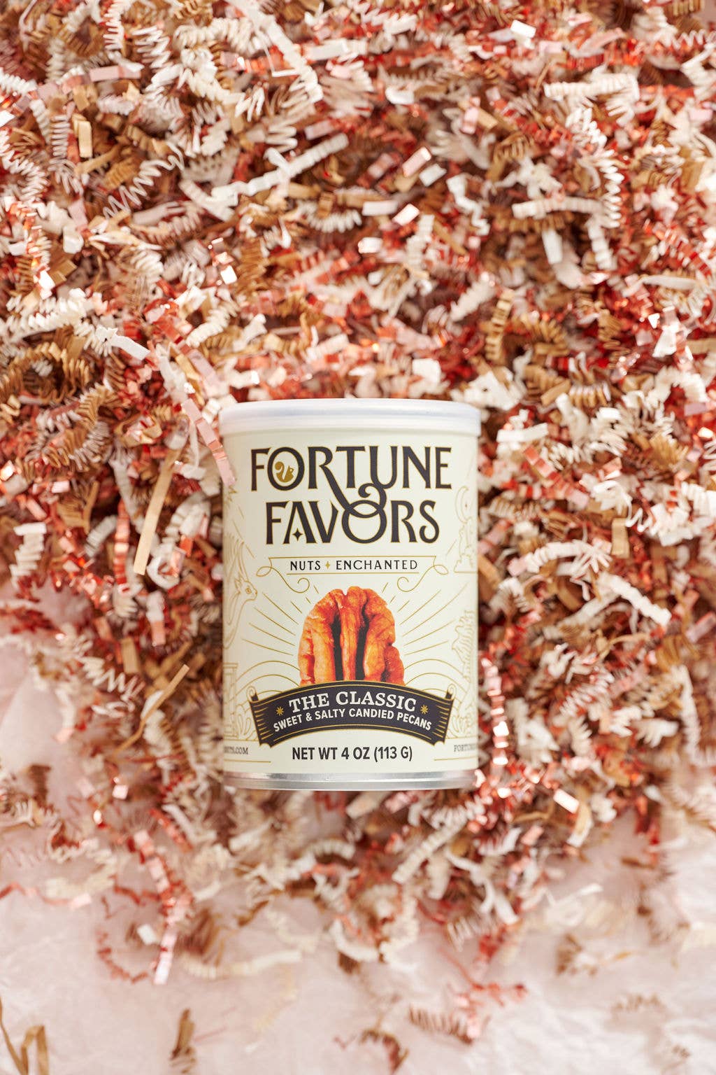 Fortune Favors - Wholesale Nuts - 4oz Fortune Favors The Classic Candied Pecans1