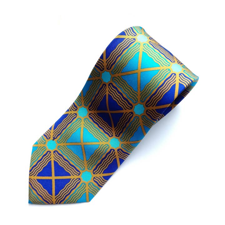 Dinsi Okondor Silk Necktie - Squaro design for wholesale by Dinsi Okondor