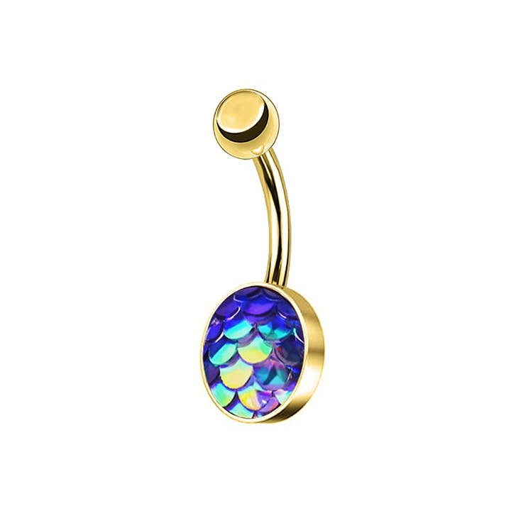 AMORINO SRL - Wholesale Belly Ring - FISH SCALE BANANA PIERCING - JQ600B0984