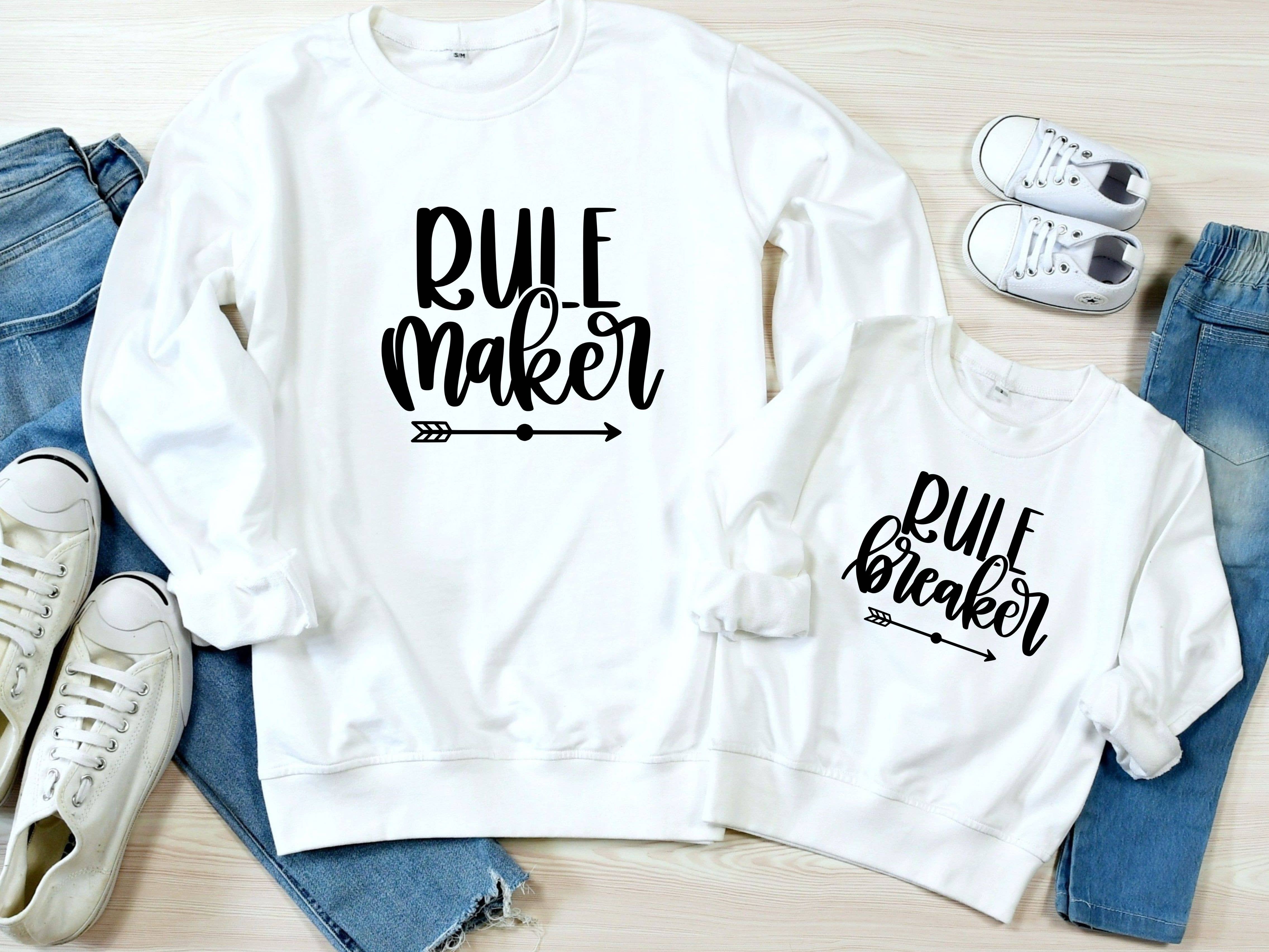 Llum del Sol - Venta al por mayor Conjunto de mamá y bebé - Conjunto de suéteres para mamá e hijo: Hacedora y Rompedora de Reglas3