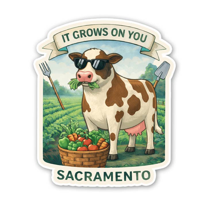 Sacramento - Det vokser på dig klistermærke for engroshandel hos Sticker Atlas