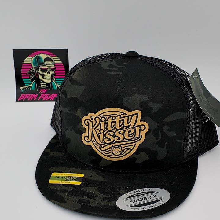 The Brim Reapers - Wholesale Trucker Hat - Men's - Kitty Kisser Hat | Men's Accessories Trucker Funny Comedy