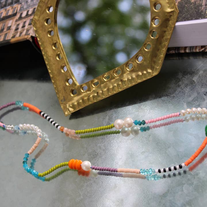 Freudige Station Halskette 20" für den Großhandel von Jen Hough Designs